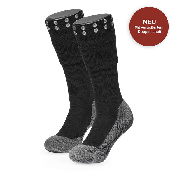 Ein paar Socken mit vergrößertem Doppelschaft 