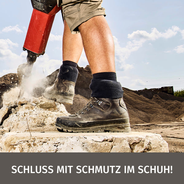 Die Socken Verhindern, das Schmutz in den Schuh gelangt 